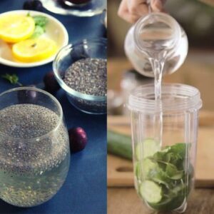 If you’re looking for a natural way to achieve clear, glowing skin, cucumber water with chia seeds is the perfect drink for you! This refreshing and hydrating beverage is easy to make and packed with nutrients that benefit your skin and overall health. Ingredients You’ll Need: 1 large cucumber 1 tablespoon chia seeds 1 liter of water Juice of 1 lemon (optional) Mint leaves (optional, for garnish) These ingredients combine to create a delicious and skin-boosting drink that’s perfect for any time of the day. Why These Ingredients? Cucumber: Cucumbers are incredibly hydrating and rich in vitamins and antioxidants. They help flush out toxins from your body and keep your skin looking fresh and clear. Chia Seeds: Chia seeds are packed with omega-3 fatty acids, antioxidants, and fiber. They help maintain healthy skin by reducing inflammation and keeping your skin moisturized from the inside out. Lemon Juice: Lemons are rich in vitamin C, which helps brighten your skin and boost collagen production. Adding lemon juice gives the drink a zesty flavor and additional skin benefits. Mint Leaves: Mint leaves add a refreshing taste and aroma. They also have anti-inflammatory properties that can help soothe your skin. How to Prepare Your Cucumber Water with Chia Seeds: Prepare the Cucumber: Start by washing the cucumber thoroughly. You can peel it if you prefer, but keeping the peel adds extra nutrients. Slice the cucumber into thin rounds. Combine Ingredients: In a large pitcher, add the cucumber slices and 1 tablespoon of chia seeds. If using, add the juice of one lemon for extra flavor and skin benefits. Add Water: Pour 1 liter of water into the pitcher. Stir well to combine all the ingredients. The chia seeds will start to expand as they absorb water, forming a gel-like consistency. Let It Sit: Allow the mixture to sit for at least 15-20 minutes. This gives the chia seeds time to hydrate and the cucumber and lemon to infuse their flavors into the water. Serve and Enjoy: Pour the cucumber water into glasses. If you like, garnish with a few fresh mint leaves for an added touch of freshness. Enjoy the drink chilled. Final Tips: Stay Consistent: Drink this cucumber water with chia seeds regularly to see the best results for your skin. Keep It Fresh: For the best flavor and benefits, prepare a fresh batch daily. Hydration is Key: Staying well-hydrated is essential for clear, glowing skin. This drink is a delicious way to increase your water intake. This cucumber water with chia seeds is a fantastic way to support clear, glowing skin naturally. It’s easy to make, delicious, and packed with skin-loving nutrients. Enjoy this refreshing drink and see the difference it can make for your skin!