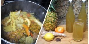 Refreshing Spiced Pineapple Skin Juice Recipe