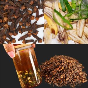 Natural Hair Treatment with Banana Peels, Aloe Vera, and Cloves