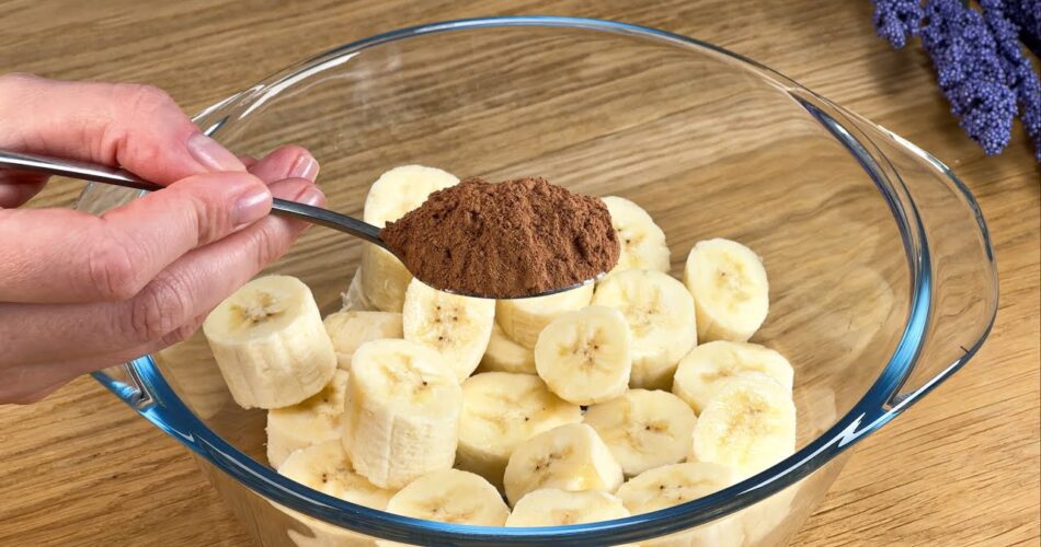 Banana and Cocoa Dessert A Delicious Treat Without Flour or Sugar!