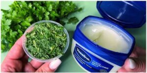 DIY Beauty Boost Parsley and Vaseline Collagen Mask